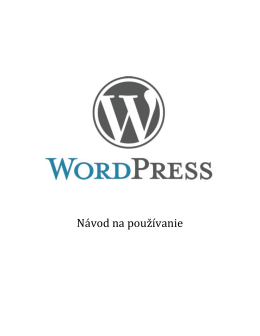 Navod na WordPress