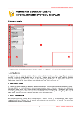 POMOCNÍK GEOGRAFICKÉHO INFORMAČNÉHO