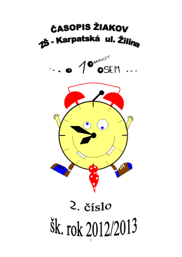 Číslo 2_2012 - Základná škola, Karpatská 8063/11, Žilina