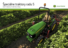 Katalóg špeciálnych traktorov John Deere rady 5 (pdf 9