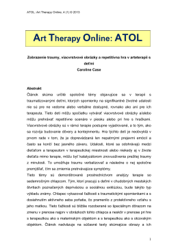 Art Therapy Online: ATOL - Goldsmiths Journals Online