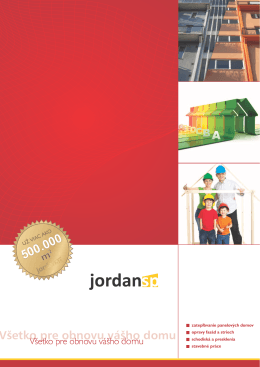 Všetko pre obnovu vášho domu - JORDAN