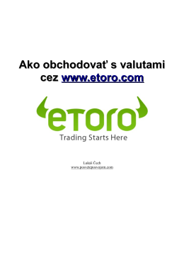 Ako obchodovať s valutami cez cez www.etoro