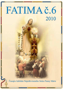 Fatima 1-16.cdr - Inštitút Nepoškvrneného Srdca Panny Márie
