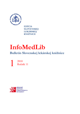 číslo 1/2010 - Slovenská Lekárska Knižnica