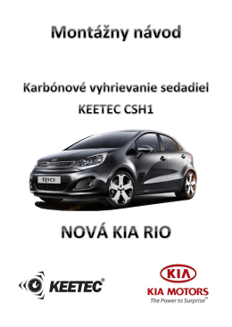 Montážny návod Kia Rio CSH1 - Auto