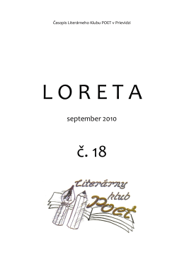 LORETA č.18 - Literárny klub POET Prievidza