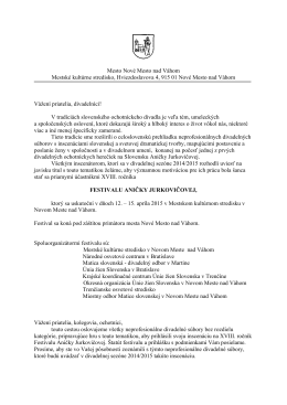 oslovenie 2015 (pdf) - MsKS, Nové Mesto nad Váhom