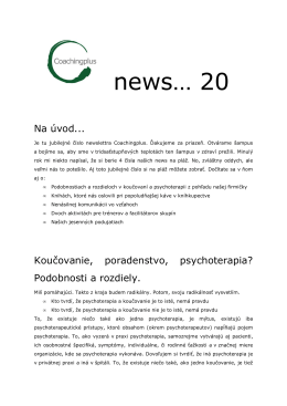 Coachingplus newsletter 7/2011