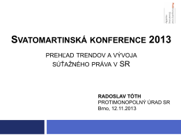 svatomartinská konference 2013