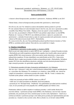 3.vz-správa predsedu - 15.02.2014