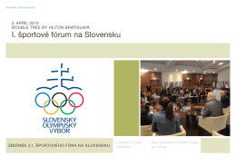 I. športové fórum na Slovensku