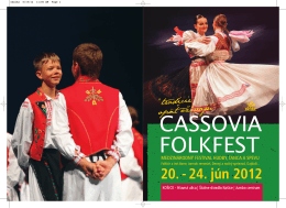 bulletin - Cassovia Folkfest