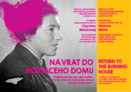 NÁVRAT DO HORIACEHO DOMU - Remember the Women Institute