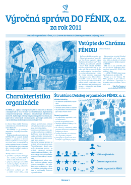 Výročná správa DO Fénix, o.z. za rok 2011