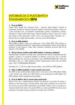 Platobné štandardy SEPA