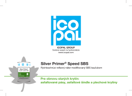 Silver Primer® Speed SBS - Technológia Speed Syntan ® SBS