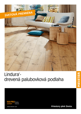 Lindura®- drevená palubovková podlaha