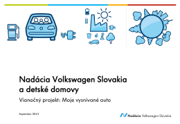 Überschrift in zwei Zeilen - Nadácia Volkswagen Slovakia