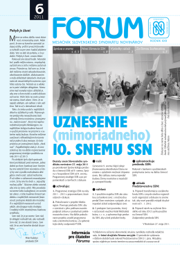 6 - Slovenský syndikát novinárov