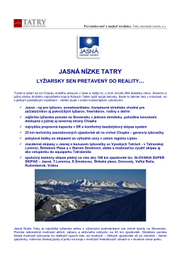 JASNÁ, NÍZKE TATRY