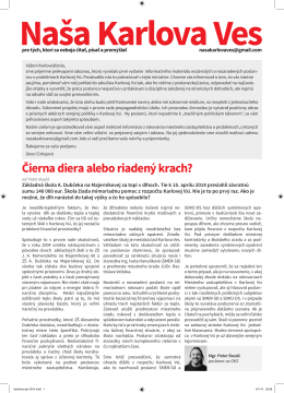 Apríl 2014 (pdf) - Naša Bratislava