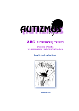 ABC autistickej triedy I.