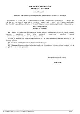 Uchwała Nr. XXIV/164/2013 w sprawie uchwalenia zmiany