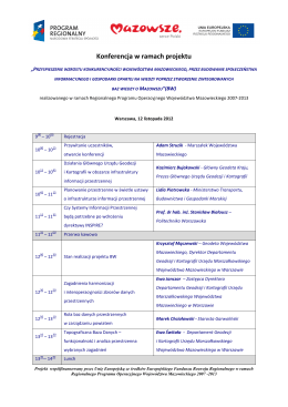 Program konferencji 2014 r.