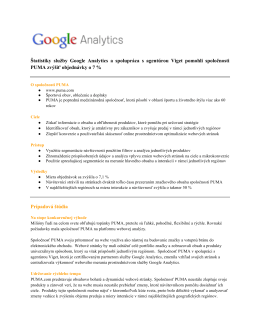 Štatistiky služby Google Analytics a spolupráca s