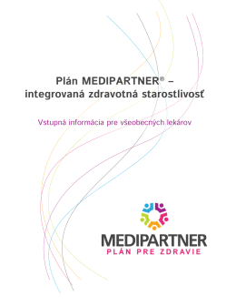 informačný materiál o Pláne MEDIPARTNER pre