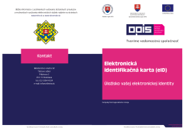 Elektronická identifikačná karta (eID)