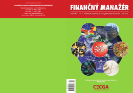 Finančný manažér 4/2013 - Slovenská asociácia podnikových