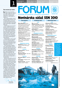 1 - Slovenský syndikát novinárov