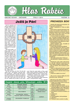 Obecné noviny 1/2014