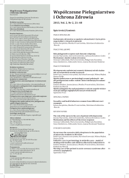 ST 2.2014.indd - Współczesne Pielęgniarstwo i Ochrona Zdrowia