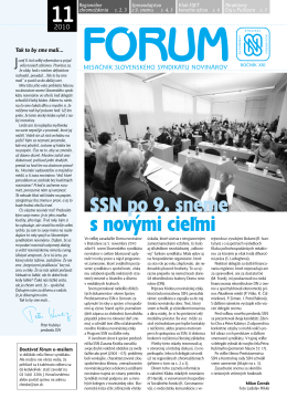 Forum 11.cdr - Slovenský syndikát novinárov