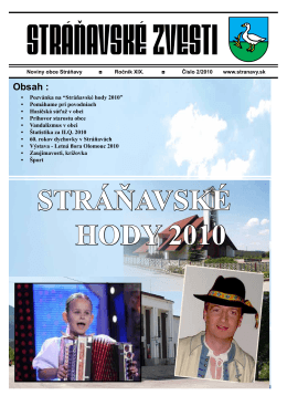 Zvesti 2/2010 - Obec Stráňavy