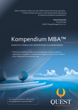 Kompendium MBA™ - Quest Change Managers