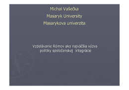 PhDr. Michal Vašečka, Ph.D.