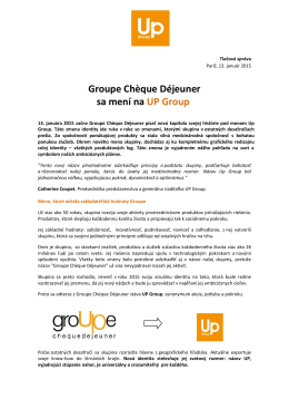 Groupe Chčque Déjeuner sa mení na UP Group