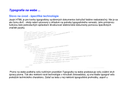 Zásady úpravy a typografická kompozícia na webe, pdf
