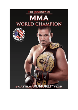 The Journey Of MMA World Champion
