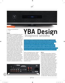 YBA Design Dizajnová lahôdka