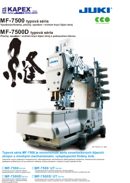 MF-7500 typová séria MF-7500D typová séria