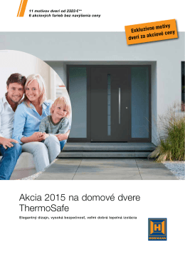 Akcia 2015 na domové dvere ThermoSafe - BOP