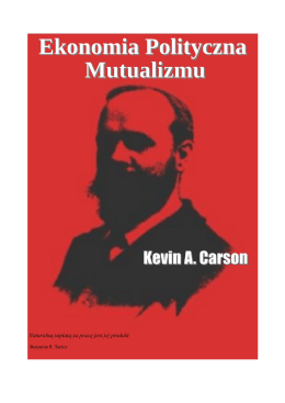 pobierz książkę - Kevin Carson "Ekonomia polityczna mutualizmu"