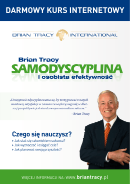 SAMODYSCYPLINA - Brian Tracy International