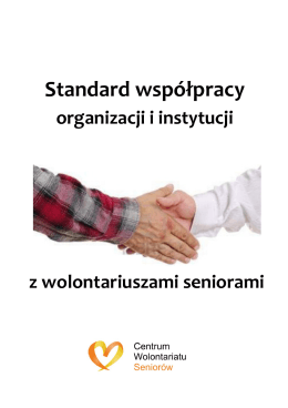 Standard współpracy - Regionalne Centrum Wolontariatu w