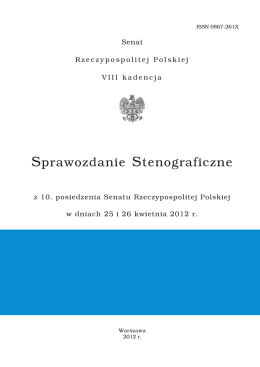 Sprawozdanie Stenograficzne